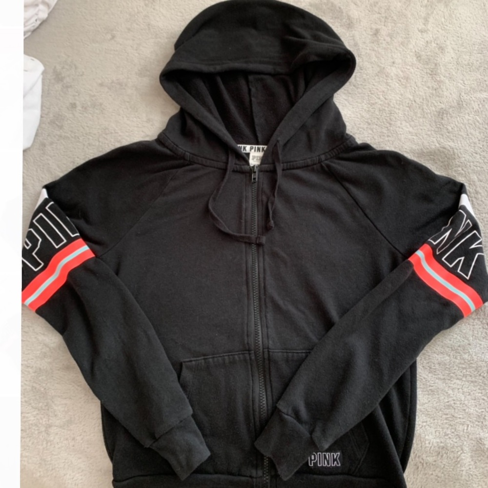 VS pink zip up jacket